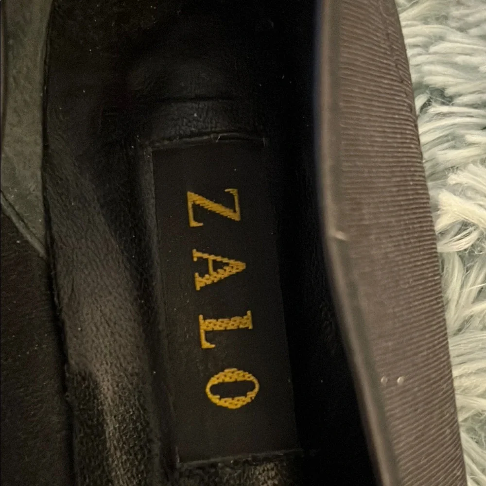 ZALO Black Flats with Blue Crab Embroidery EUC 9 - Picture 6 of 6